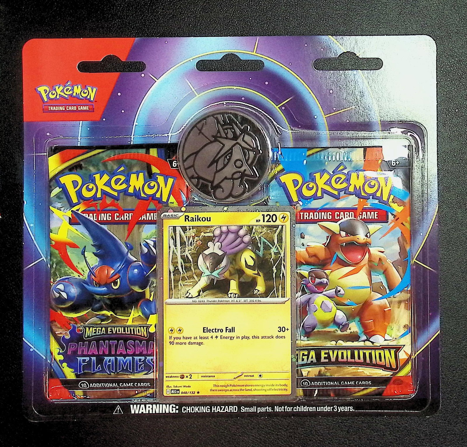 Pokemon Blister Booster Hanger: 1 - 2025 Pokemon Mega Evolutions & 1 - Phantasmal Flames: Pokemon Trading Card Game Cards, Charizard, Pikachu, Mewto, EX, Referse Holo, Holo Rare Cards, Secret Rare Cards, Full Art Cards, Evee, 3 Stars Ultra Rare Cards, Double Rare, Illustration Rare, Specia
