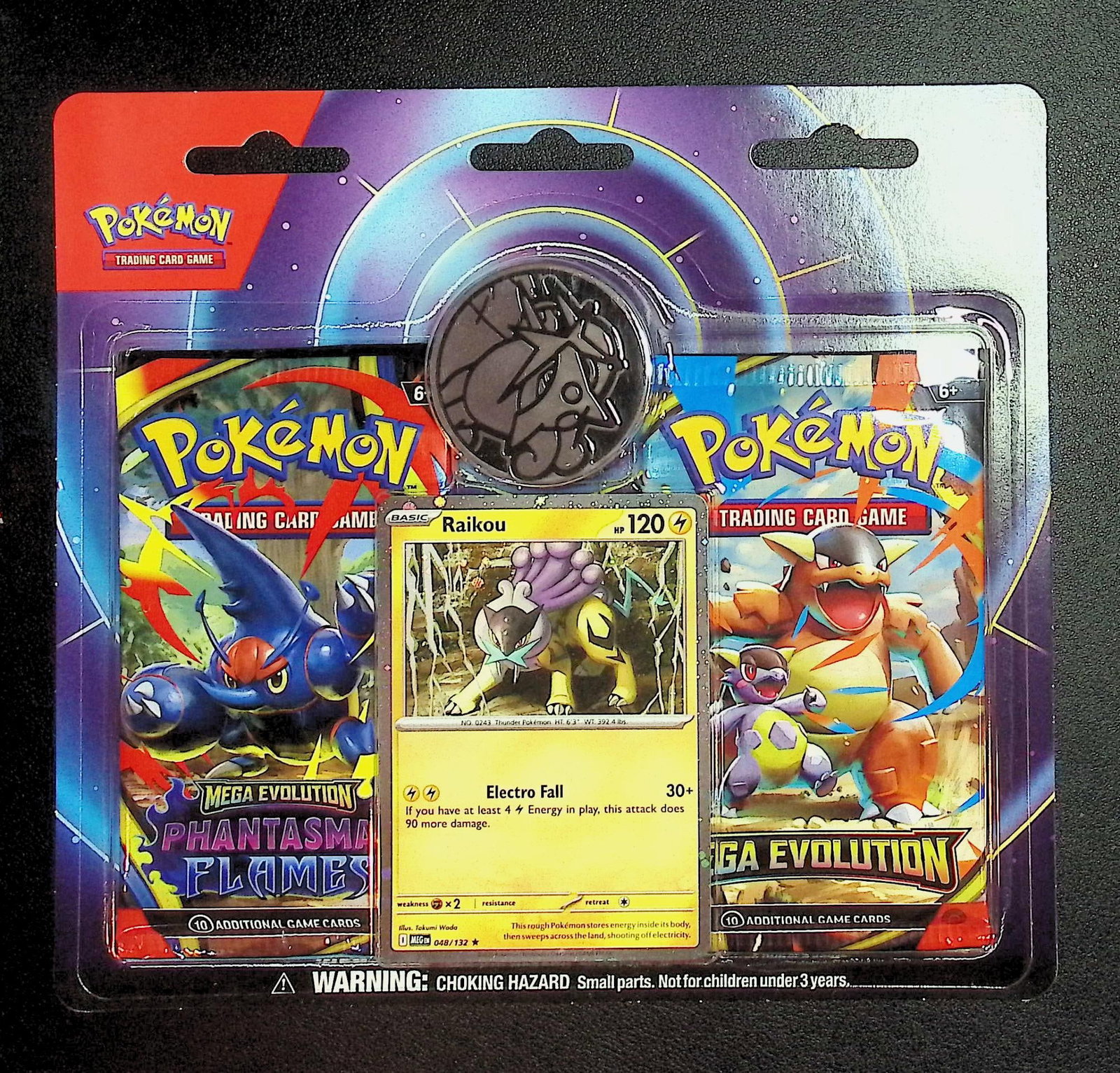 Pokemon Blister Booster Hanger: 1 - 2025 Pokemon Mega Evolutions & 1 - Phantasmal Flames: Pokemon Trading Card Game Cards, Charizard, Pikachu, Mewto, EX, Referse Holo, Holo Rare Cards, Secret Rare Cards, Full Art Cards, Evee, 3 Stars Ultra Rare Cards, Double Rare, Illustration Rare, Specia
