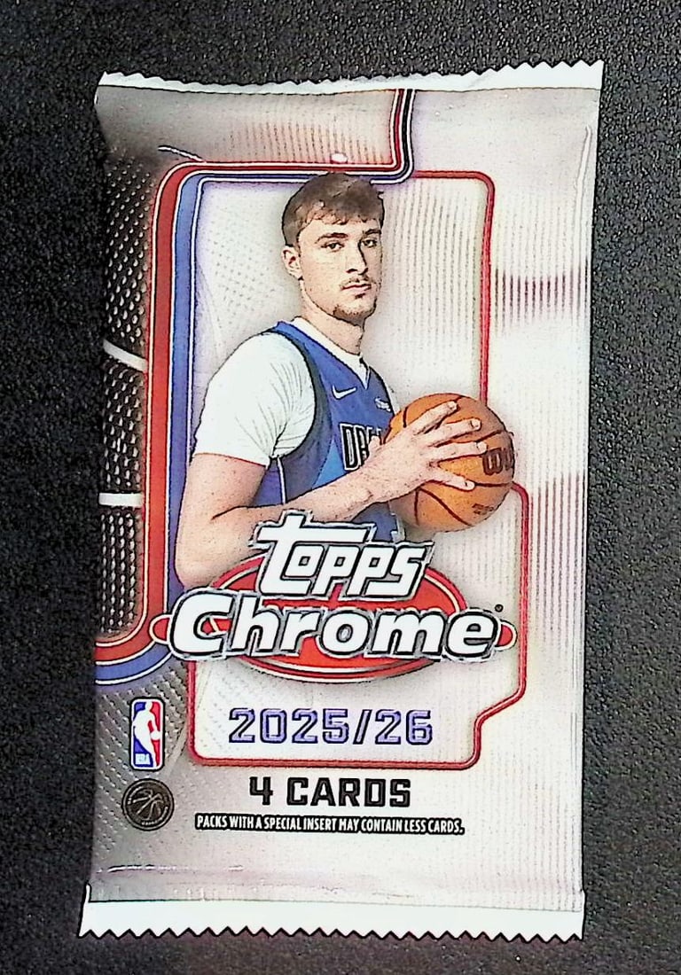 2025 Topps Chrome Basketball BLASTER BOX PACK - Cooper Flagg Rookie Card (1 of 1)