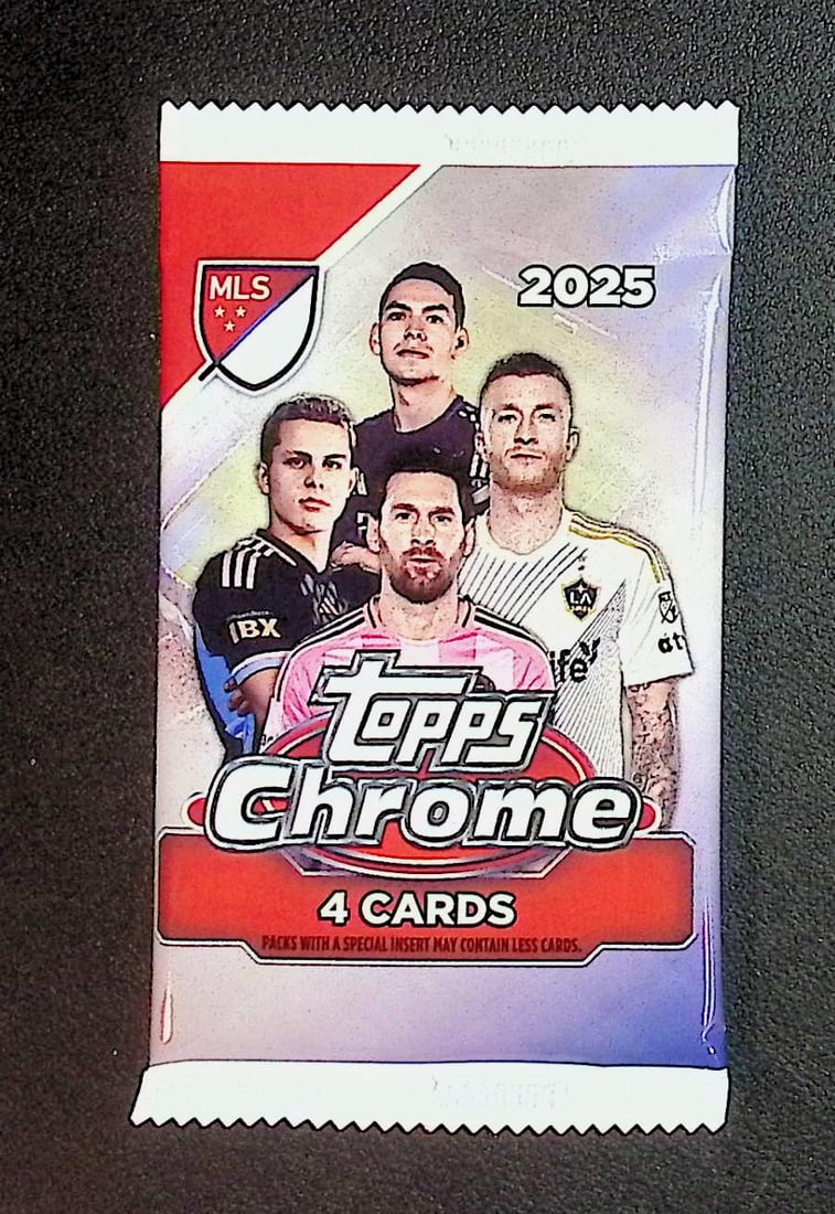 2025 Topps Chrome MLS Soccer Blaster Box Pack: Topps Soccer Chrome, Refractor, X-Fractor, Soccer Rookie UEFA Sports Trading Cards, Silver, SP, SSP, Wave Prizms, Numbered Cards, Soccer sports Cards for Sale Near Me, UEFA Championship & Hall of Fame