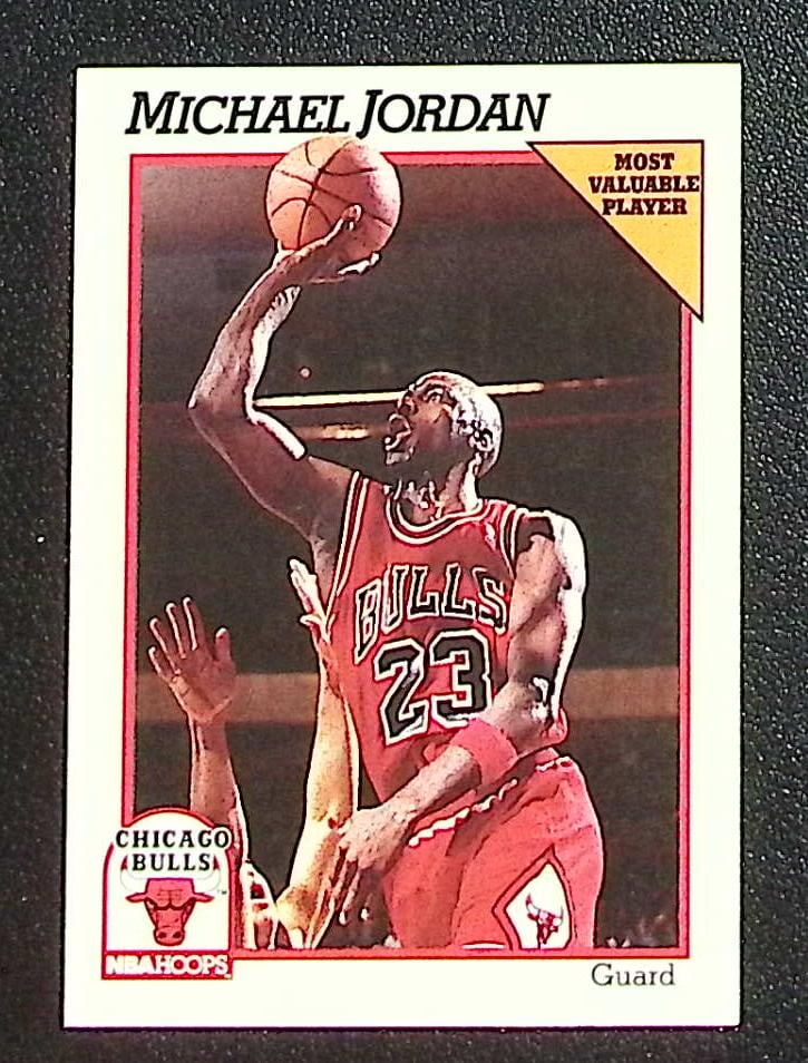 Michael Jordan 1991-92 NBA Hoops #30 Chicago Bulls (1 of 2)