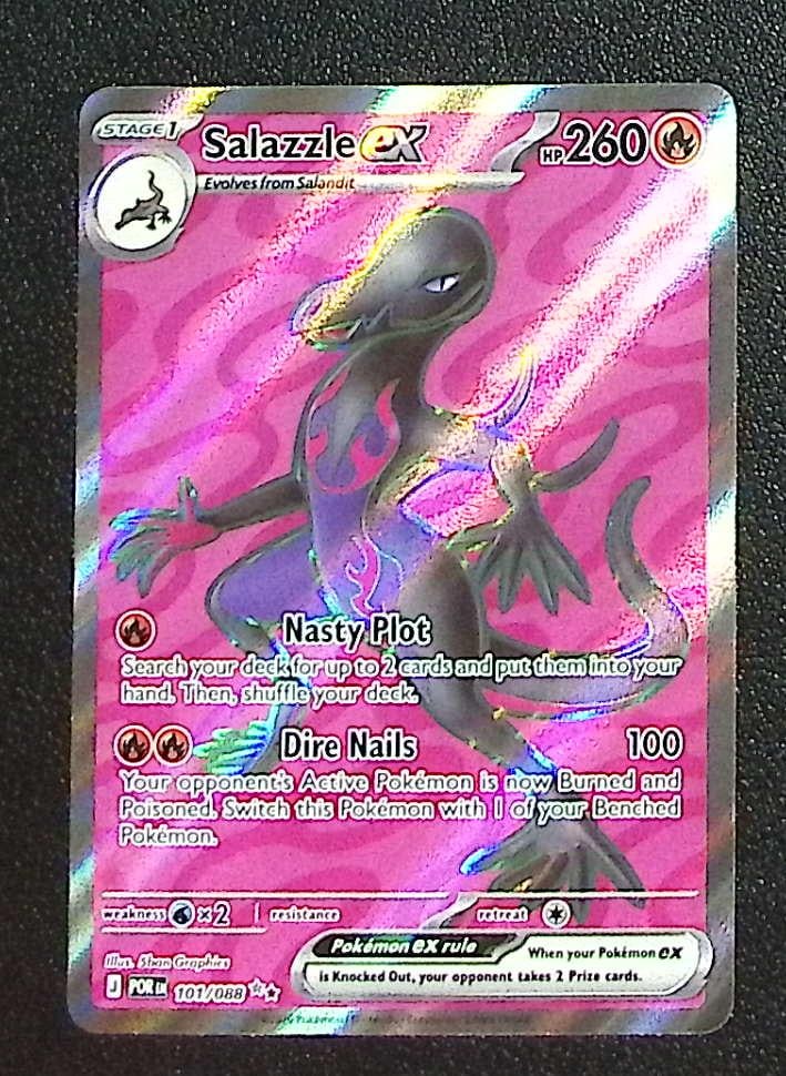 Pokemon Perfect Order Salazzle Ex Ultra Rare #101: Pokemon Trading Card Game Cards, Charizard, Pikachu, Mewtwo, Reverse Holo, Holo Rare, Secret Rare Cards, Full Art Cards, Eevee, Ultra Rare Card, Illustration Rare, Special Illustration Rare SIR