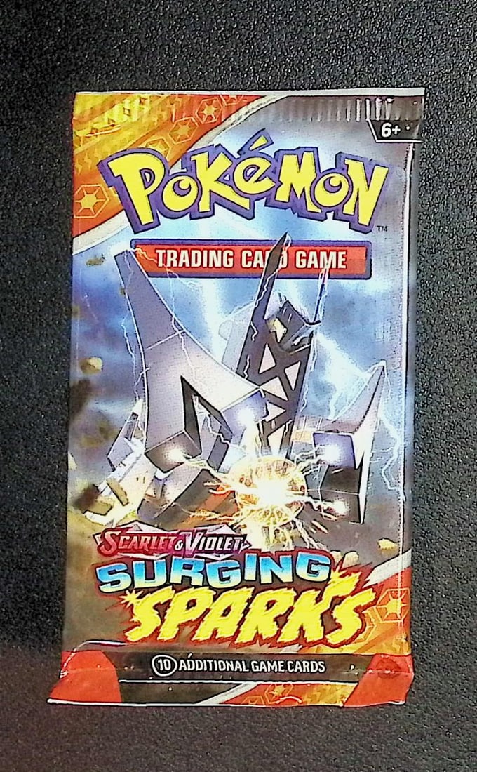 Pokemon Scarlet & Violet Surging Sparks 10 Card TCG Booster Pack, Charizard, Pikachu, Holo: Pokemon Trading Card Game Cards, Charizard, Pikachu, Mewto, EX, Referse Holo, Holo Rare Cards, Secret Rare Cards, Full Art Cards, Evee, 3 Stars Ultra Rare Cards, Double Rare, Illustration Rare, Specia