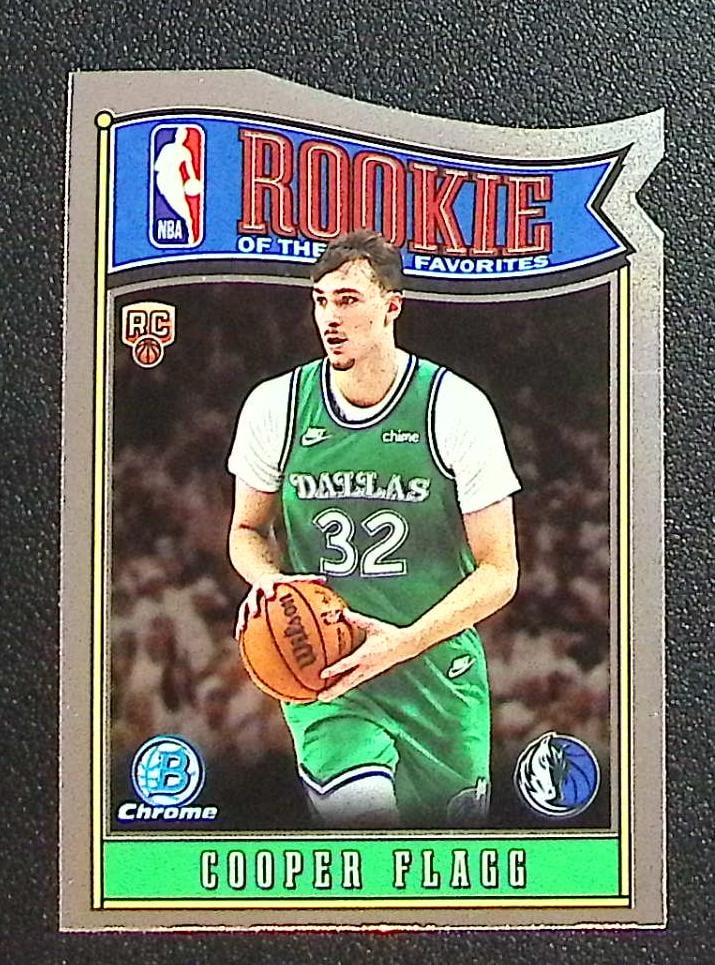 Cooper Flagg Rookie of the Year Favorites Die Cut 2025-26 Bowman Chrome #RY-1: Bowman, Basketball NBA Trading & Sports Cards, Sports Cards for Sale Near Me, Chrome, Refractor, SP, SSP, Valuable Auction Memorabilia Lots Sold On Line, NBA Championship & Hall of Fame Player Cards