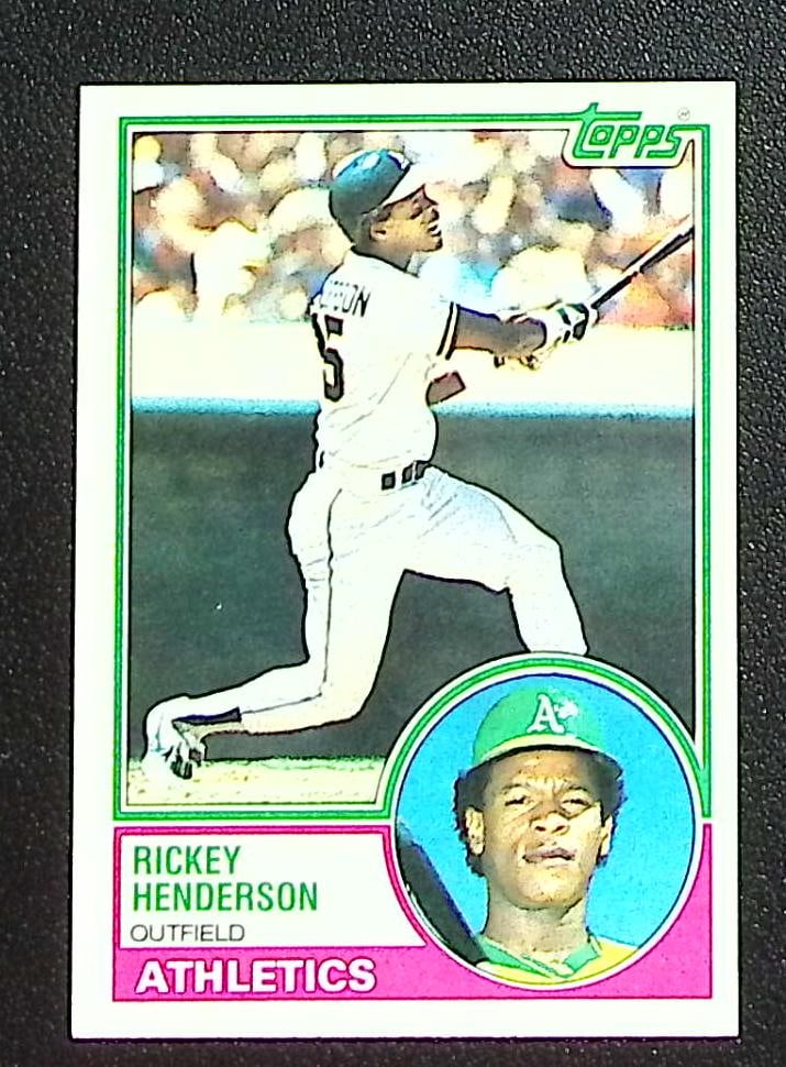 Rickey Henderson 1983 Topps #180 Oakland Athletics: Topps Baseball MLB Trading & Sports Cards, Sports Cards for Sale Near Me, World Series & Hall of Fame Players Memorabilia, Refractors, X-Fractors, Numbered, SP, SSP, Valuable Auction Memorabilia Lots 