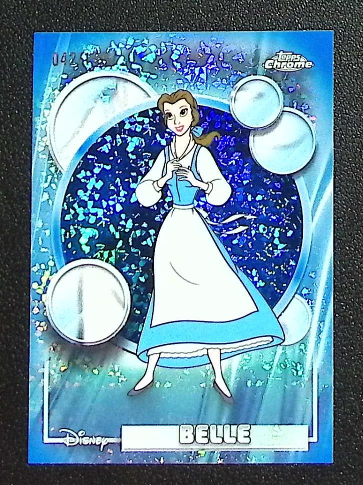 Belle Blue Mini Diamond /150 2026 Topps Chrome Disney #35 (1 of 2)
