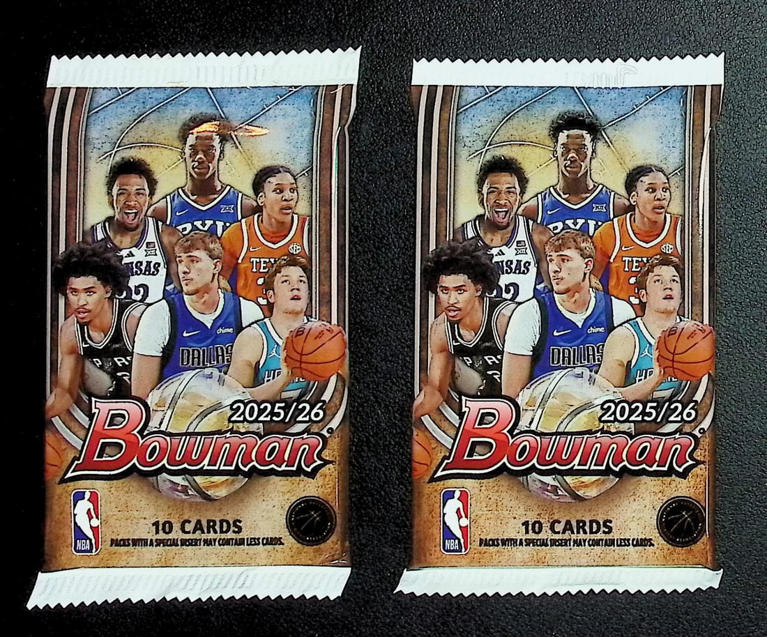 2 COUNT: 2025-26 Bowman Basketball BLASTER BOX PACKS - Cooper Flagg & Kon Knueppel Rookie Cards: Bowman Basketball NBA Trading & Sports Cards, Sports Cards for Sale Near Me, Champion and Hall of Fame Players, Auction Lots for Sale On Line