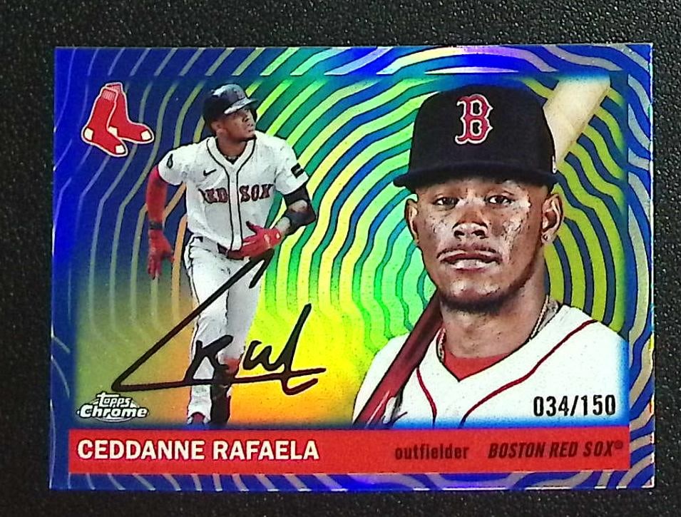 Ceddanne Rafaela Blue Vibrations Refractor /150 2025 Topps Chrome Platinum #48: Topps Baseball MLB Trading & Sports Cards, Sports Cards for Sale Near Me, World Series & Hall of Fame Players Memorabilia, Refractors, X-Fractors, Numbered, SP, SSP, Valuable Auction Memorabilia Lots 
