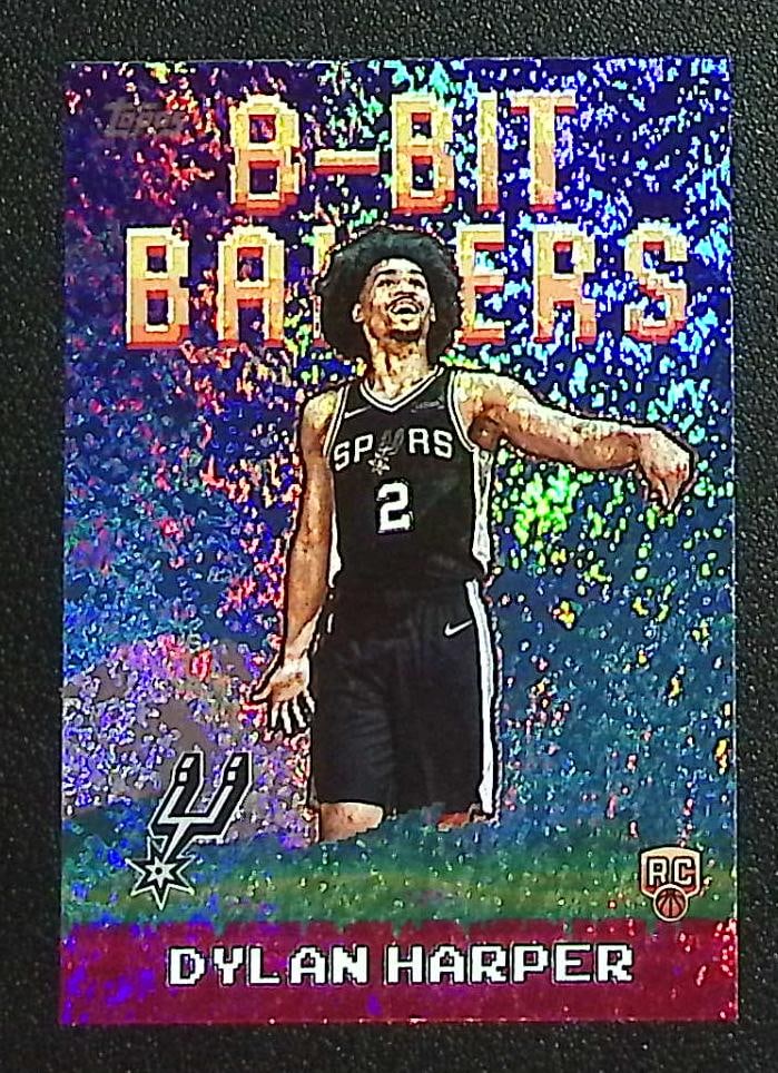 Dylan Harper Rookie Card 8-Bit Ballers Holo Foil 2025-26 Topps #8B-32 Spurs: Topps Basketball NBA Trading & Sports Cards, Sports Cards for Sale Near Me, Chrome, Refractor, SP, SSP, Valuable Auction Memorabilia Lots Sold On Line, NBA Championship & Hall of Fame Player Cards