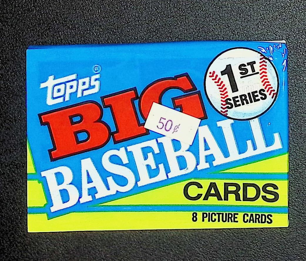 1990 Topps Big Baseball Series 1 Retail Box Wax Pack Vintage Baseball Cards: Topps Valuable Vintage MLB Rookie Baseball Trading Cards, Ken Griffey, Jr, Barry Bonds, Rickey Henderson, Nolan Ryan, Bo Jackson, Rickey Henderson, Dave Winfield, Old Sports Cards for Sale Near Me, Wo