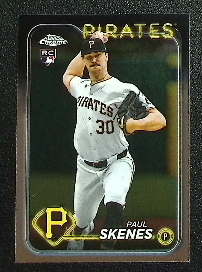 Paul Skenes Rookie Card 2024 Topps Chrome Update #USC88 Pittsburgh Pirates: Topps Baseball MLB Trading & Sports Cards, Sports Cards for Sale Near Me, World Series & Hall of Fame Players Memorabilia, Refractors, X-Fractors, Numbered, SP, SSP, Valuable Auction Memorabilia Lots 