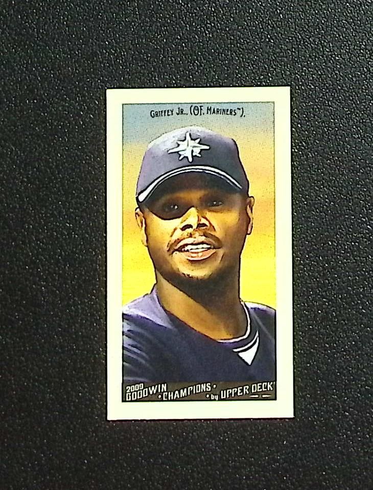 Ken Griffey Jr. Mini 2009 Upper Deck Goodwin Champions #1 Seattle Mariners: Upper Deck Baseball MLB Trading & Sports Cards, Old Sports Cards for Sale Near Me, Auction Memorabilia Lots for Sale On Line, World Series & Hall of Fame Players