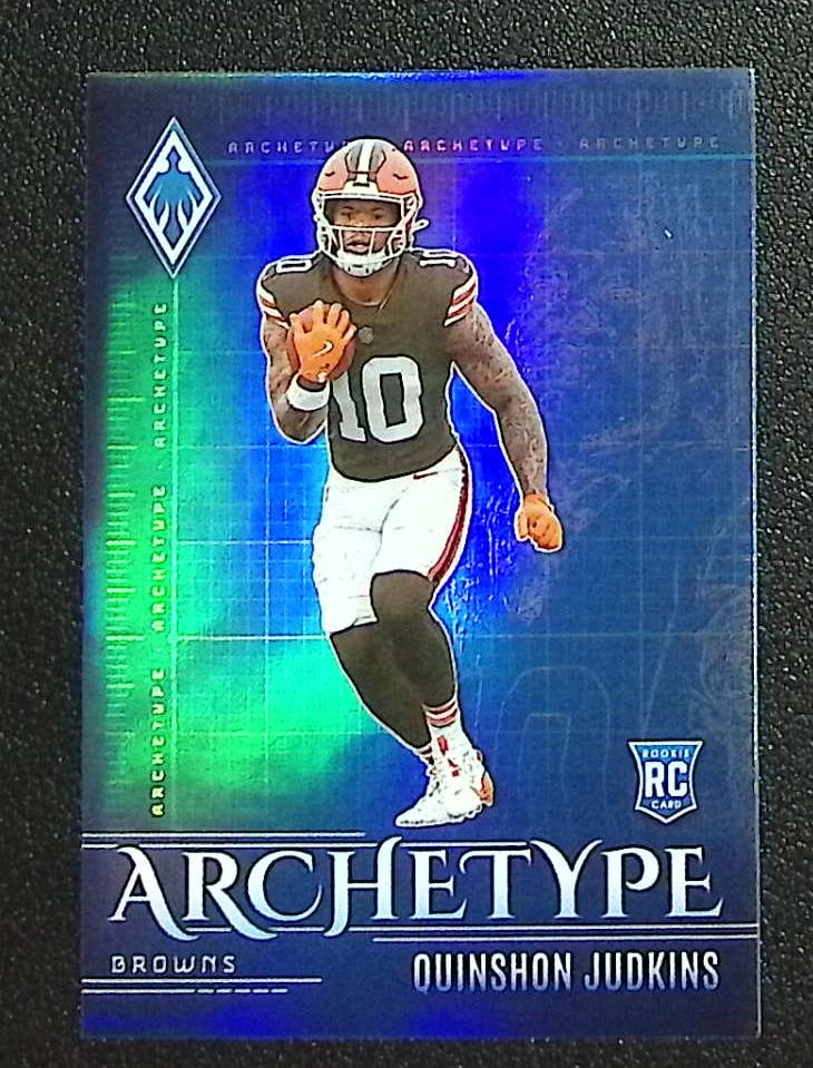 Quinshon Judkins Rookie Card Archetype 2025 Panini Phoenix #22 Cleveland Browns: Panini Select, Prizm, Mosaic, Contenders, Zenith, Phoenix, Illusions, Absolute, Rookie NFL Sports Trading Cards, SP, SSP, Cards, Football Cards for Sale Near Me, Superbowl & Hall of Fame Player Cards,