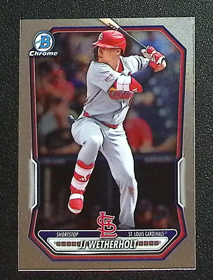 JJ Wetherholt Prospects 2026 Bowman Chrome #BCP-115 St. Louis Cardinals: Topps Baseball MLB Trading & Sports Cards, Sports Cards for Sale Near Me, World Series & Hall of Fame Players Memorabilia, Refractors, X-Fractors, Numbered, SP, SSP, Valuable Auction Memorabilia Lots 