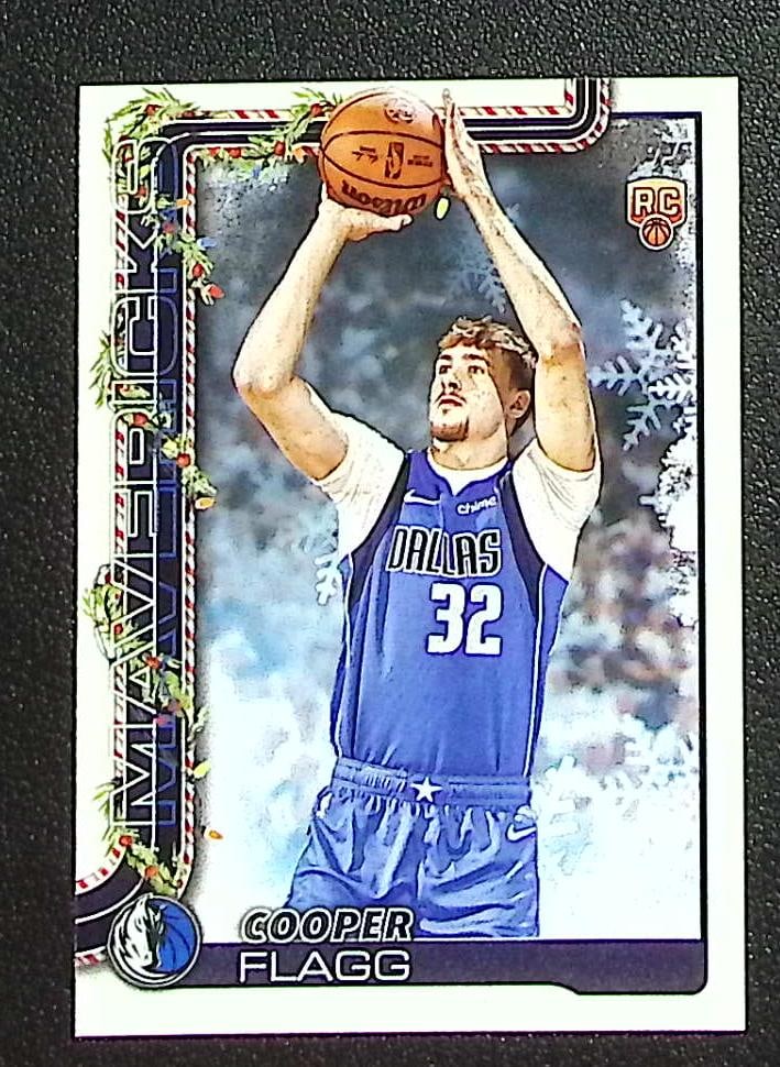 Cooper Flagg Rookie Card 2025-26 Topps Holiday #H161 Dallas Mavericks (1 of 2)