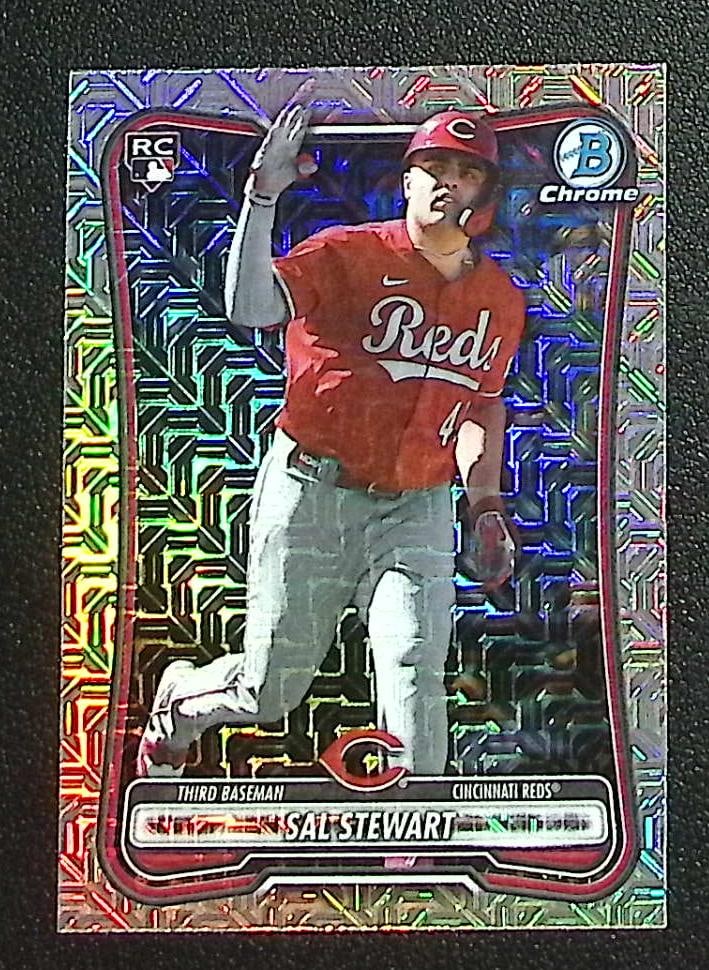Sal Stewart Rookie Card Mojo Refractor 2026 Bowman Chrome #6 Cincinnati Reds: Topps Baseball MLB Trading & Sports Cards, Sports Cards for Sale Near Me, World Series & Hall of Fame Players Memorabilia, Refractors, X-Fractors, Numbered, SP, SSP, Valuable Auction Memorabilia Lots 