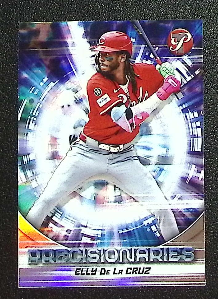 Elly De La Cruz Precisionaries 2025 Topps Pristine #PR-35 Cincinnati Reds: Topps Baseball MLB Trading & Sports Cards, Sports Cards for Sale Near Me, World Series & Hall of Fame Players Memorabilia, Refractors, X-Fractors, Numbered, SP, SSP, Valuable Auction Memorabilia Lots 