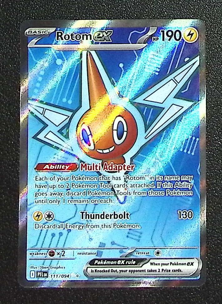Pokemon Phantasmal Flames Rotom Ex Ultra Rare #111: Pokemon Trading Card Game Cards, Charizard, Pikachu, Mewtwo, Reverse Holo, Holo Rare, Secret Rare Cards, Full Art Cards, Eevee, Ultra Rare Card, Illustration Rare, Special Illustration Rare SIR