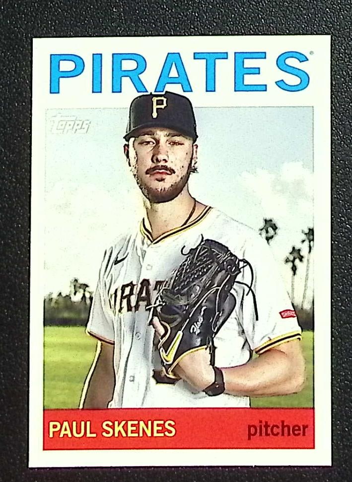 Paul Skenes 2025 Topps Archives #43 Pittsburgh Pirates: Topps Baseball MLB Trading & Sports Cards, Sports Cards for Sale Near Me, World Series & Hall of Fame Players Memorabilia, Refractors, X-Fractors, Numbered, SP, SSP, Valuable Auction Memorabilia Lots 