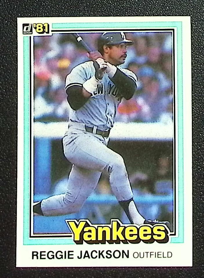 Reggie Jackson 1981 Donruss #348 New York Yankees (1 of 2)