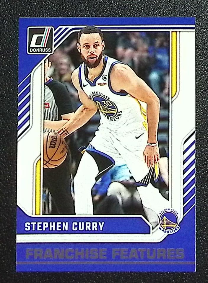 Stephen Curry Franchise Features 2024-25 Panini Donruss #29 Golden State Warriors: Panini Select, Prizm, Mosaic, Contenders, Revolution, Phoenix, NBA Hoops, Rookie NFL Sports Trading Cards, Silver, SP, SSP, Wave Prizms, Numbered Cards, Basketball sports Cards for Sale Near Me, NBA C