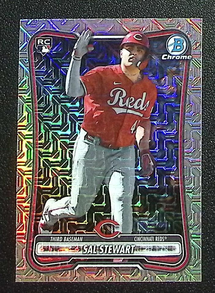 Sal Stewart Rookie Card Mojo Refractor 2026 Bowman Chrome #6 Cincinnati Reds (1 of 2)