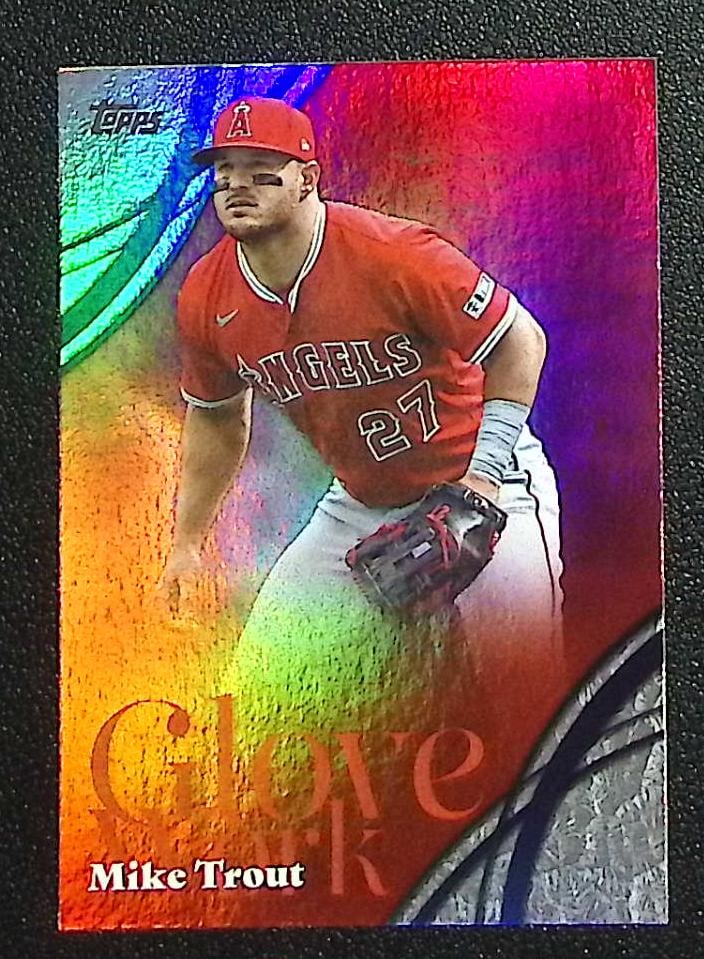 Mike Trout Glove Work 2026 Topps Series 2 #GW-24 Los Angeles Angels: Topps Baseball MLB Trading & Sports Cards, Sports Cards for Sale Near Me, World Series & Hall of Fame Players Memorabilia, Refractors, X-Fractors, Numbered, SP, SSP, Valuable Auction Memorabilia Lots 