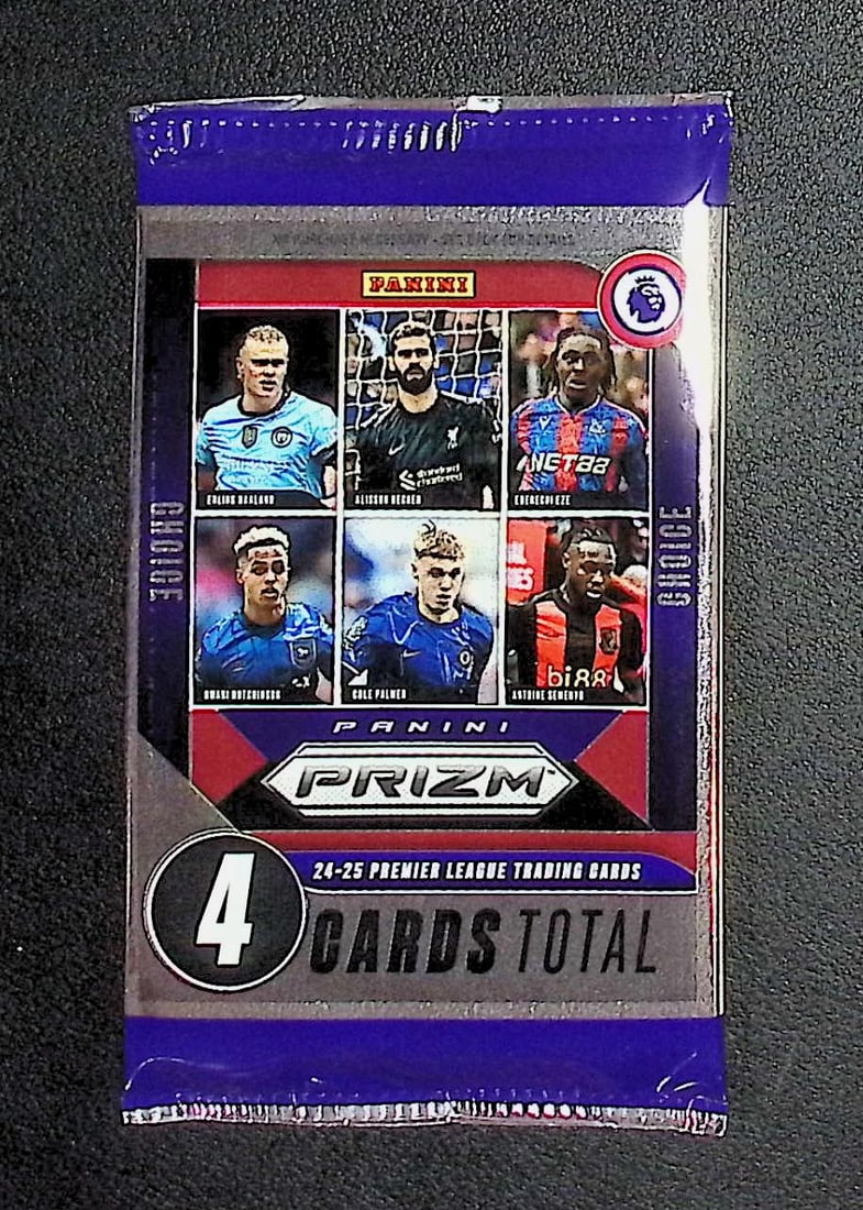 2024-25 Panini PRIZM Premier League Soccer Card Retail Box Pack: Panini Soccer Trading & Sports Cards, World Cup, Zebra, Sports Cards for Sale Near Me, SP, SSP, Numbered Cards, Auction Lots for Sale on Line