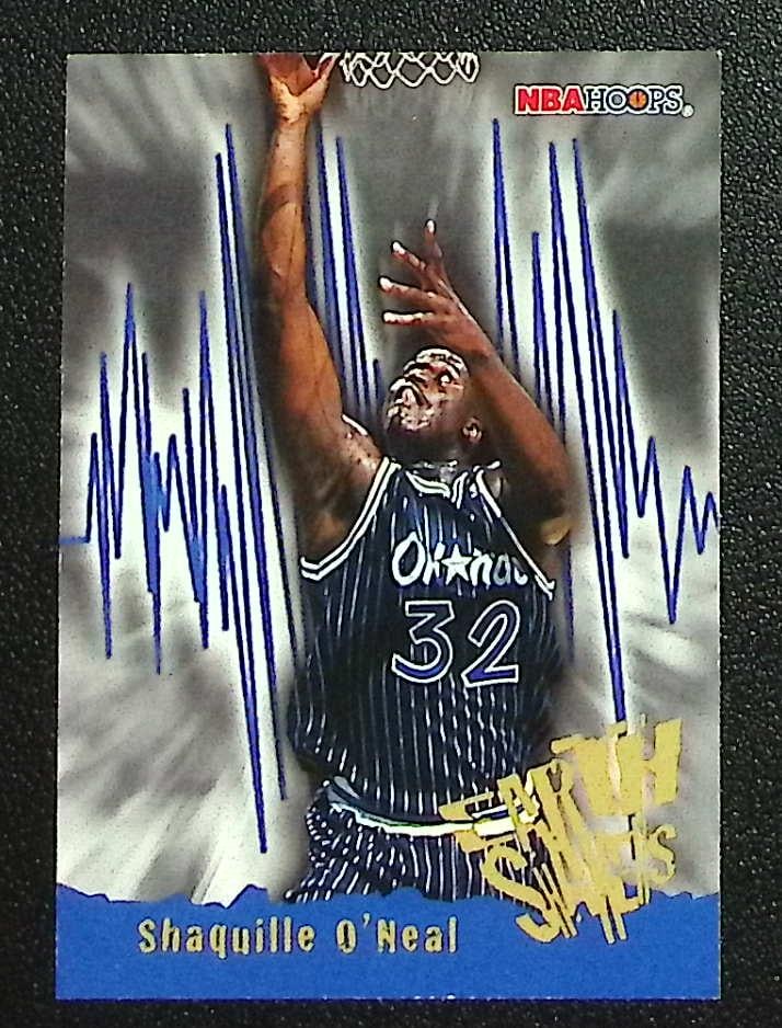 Shaquille O'Neal Earth Shakers 1996-97 Skybox NBA Hoops #366 Orlando Magic (1 of 2)