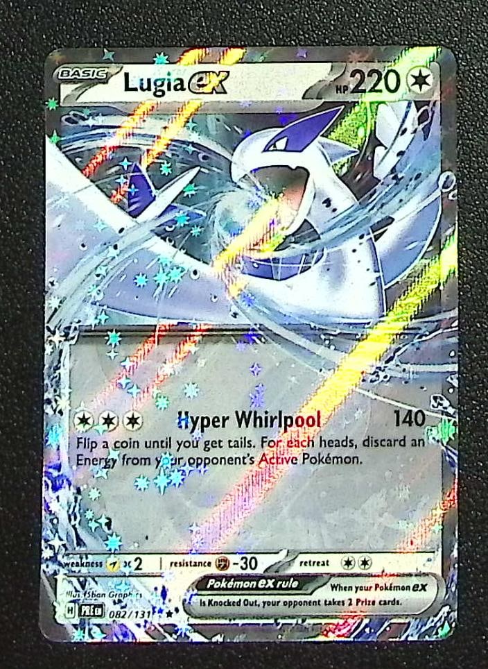 Pokemon Prismatic Evolutions Lugia Ex #82: Pokemon Trading Card Game Cards, Charizard, Pikachu, Mewtwo, Reverse Holo, Holo Rare, Secret Rare Cards, Full Art Cards, Eevee, Ultra Rare Card, Illustration Rare, Special Illustration Rare SIR