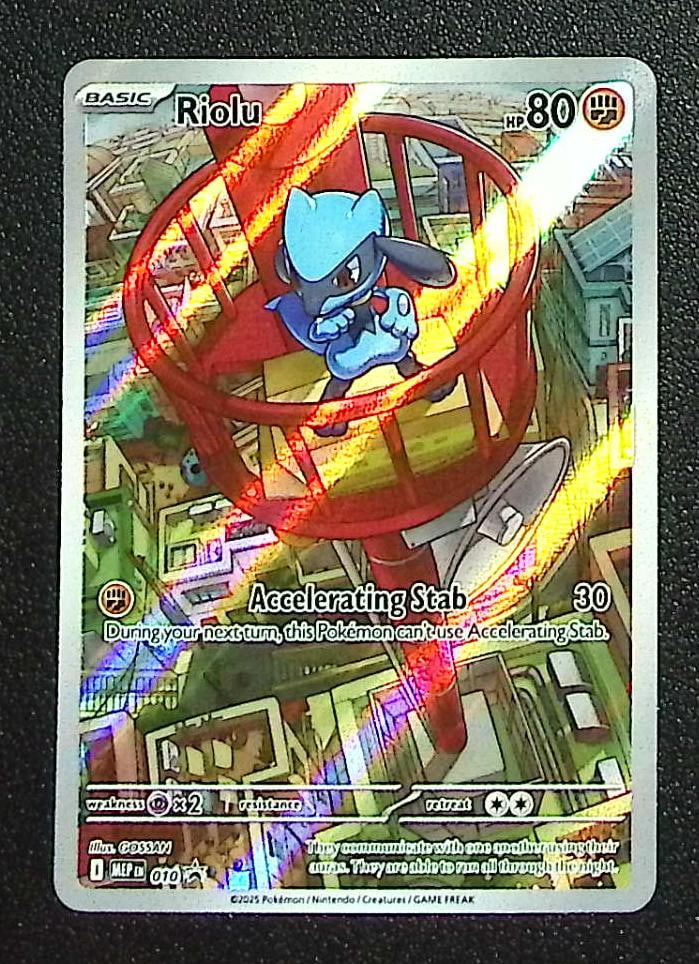Pokemon Mega Evolution ETB Promo Riolu #10: Pokemon Trading Card Game Cards, Charizard, Pikachu, Mewtwo, Reverse Holo, Holo Rare, Secret Rare Cards, Full Art Cards, Eevee, Ultra Rare Card, Illustration Rare, Special Illustration Rare SIR