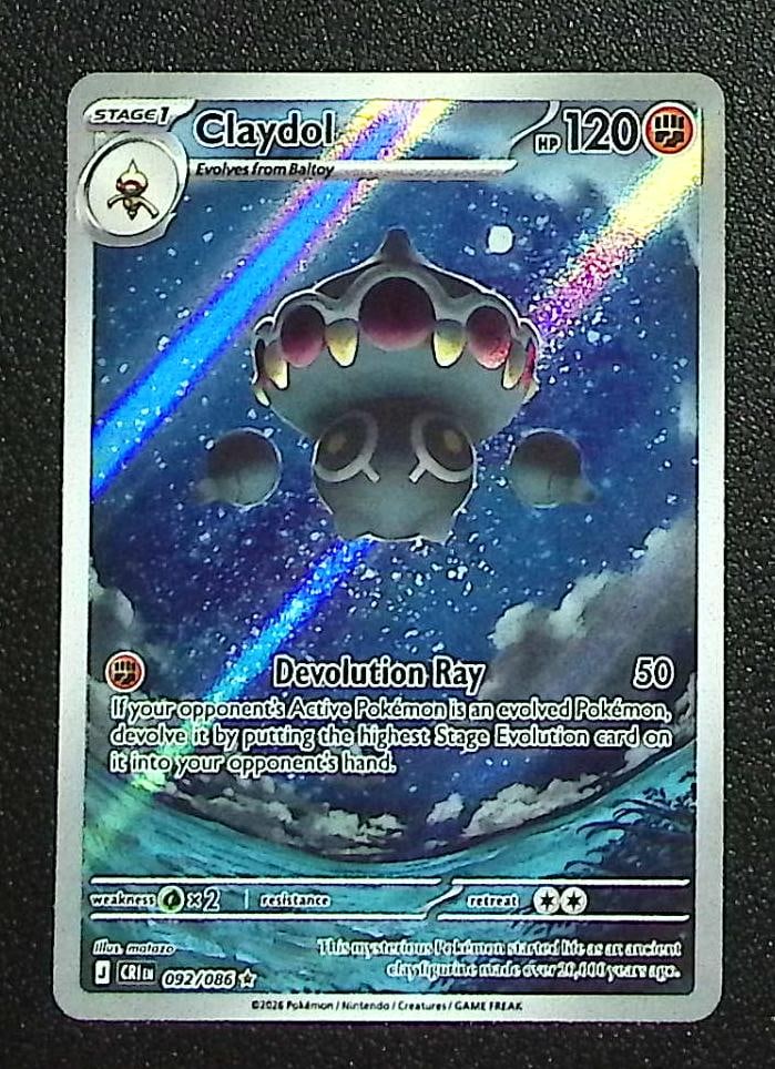 Pokemon Chaos Rising Claydol Illustration Rare #92: Pokemon Trading Card Game Cards, Charizard, Pikachu, Mewtwo, Reverse Holo, Holo Rare, Secret Rare Cards, Full Art Cards, Eevee, Ultra Rare Card, Illustration Rare, Special Illustration Rare SIR