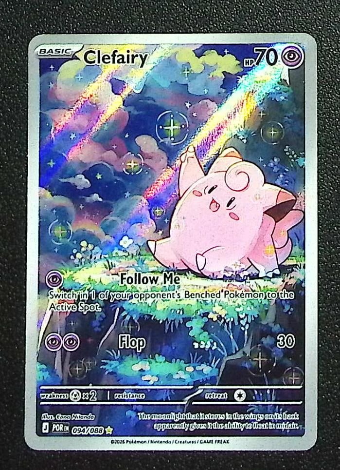 Pokemon Perfect Order Clefairy Illustration Rare #94: Pokemon Trading Card Game Cards, Charizard, Pikachu, Mewtwo, Reverse Holo, Holo Rare, Secret Rare Cards, Full Art Cards, Eevee, Ultra Rare Card, Illustration Rare, Special Illustration Rare SIR