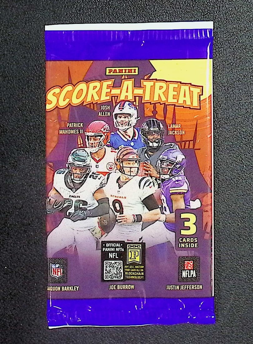 2025 Panini Score A Treat Football Cards Retail Pack, Sports Cards Cam Ward, Travis Hunter, Shedeur: Panini Football NFL Trading & Sports Card, Sports Cards for Sale Near Me, Rookie Cards in this Set are CJ Stroud, Bijan robinson, Bryce Young, Jordan Addison, Jaxson Smith-Njigba, Auction Memorabilia 
