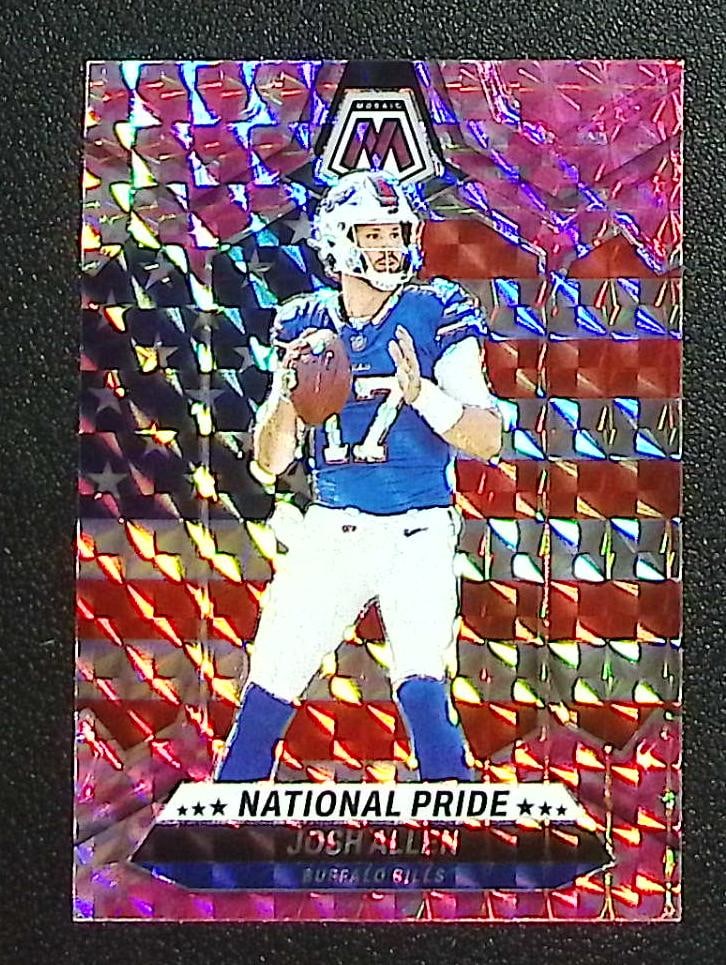 Josh Allen Pink Camo Prizm 2024 Mosaic #254 Buffalo Bills: Panini Select, Prizm, Mosaic, Contenders, Zenith, Phoenix, Illusions, Absolute, Rookie NFL Sports Trading Cards, SP, SSP, Cards, Football Cards for Sale Near Me, Superbowl & Hall of Fame Player Cards,