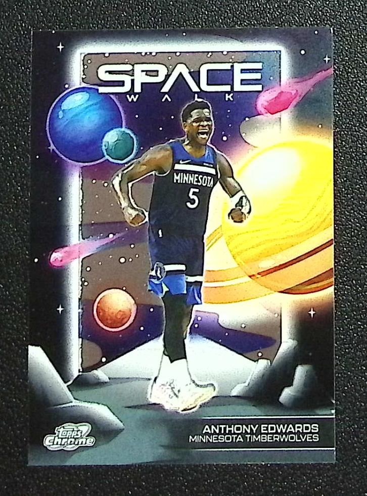 Anthony Edwards Space Walk 2025-26 Topps Cosmic Chrome #SW-5 Timberwolves (1 of 2)