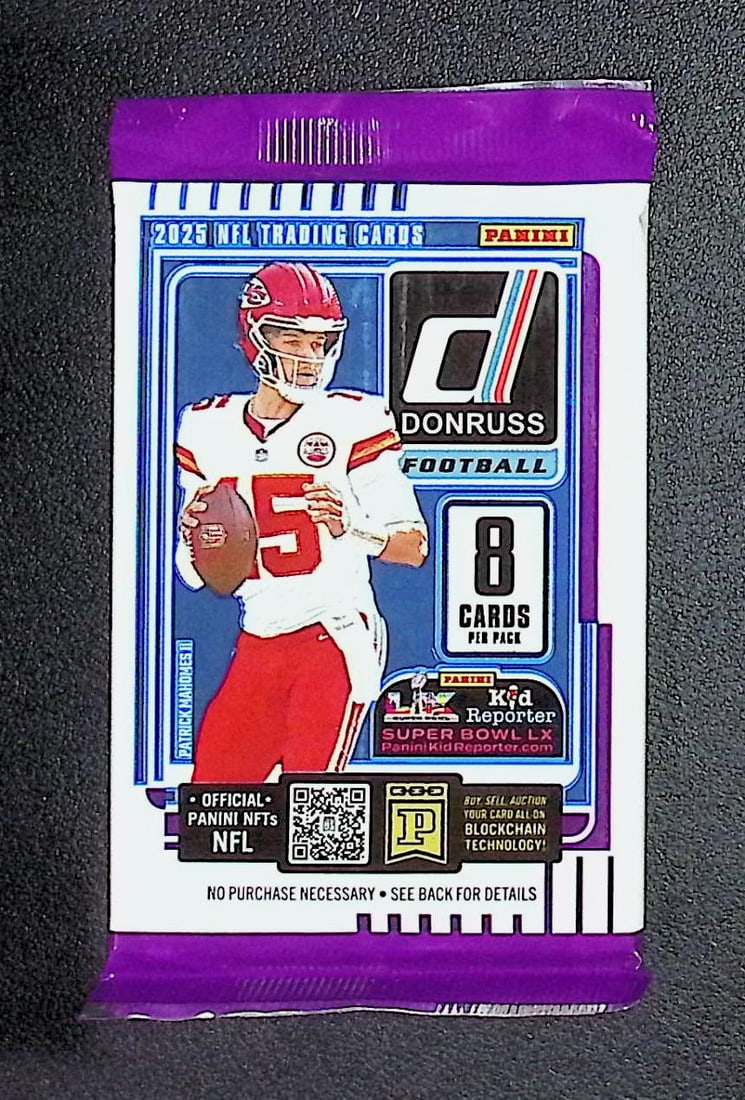 2025 Donruss Football RETAIL BOX PACK Cam Ward, Emeka Egbuka, Ashton Jeanty, Travis Hunter, Omarion (1 of 1)