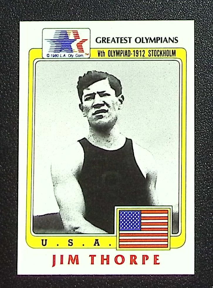 Jim Thorpe 1983 Topps Olympians #37: Topps Baseball MLB Trading & Sports Cards, Sports Cards for Sale Near Me, World Series & Hall of Fame Players Memorabilia, Refractors, X-Fractors, Numbered, SP, SSP, Valuable Auction Memorabilia Lots 