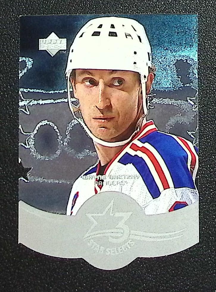 Wayne Gretzky 3 Star Selects Die Cut 1997-98 Upper Deck #T1B New York Rangers (1 of 2)
