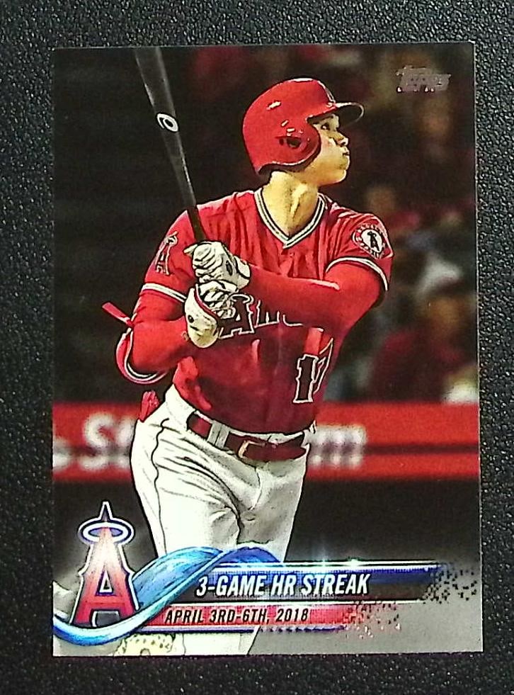 Shohei Ohtani Rookie 3-Game HR Streak 2018 Topps Update #US189 Angels, Dodgers (1 of 2)