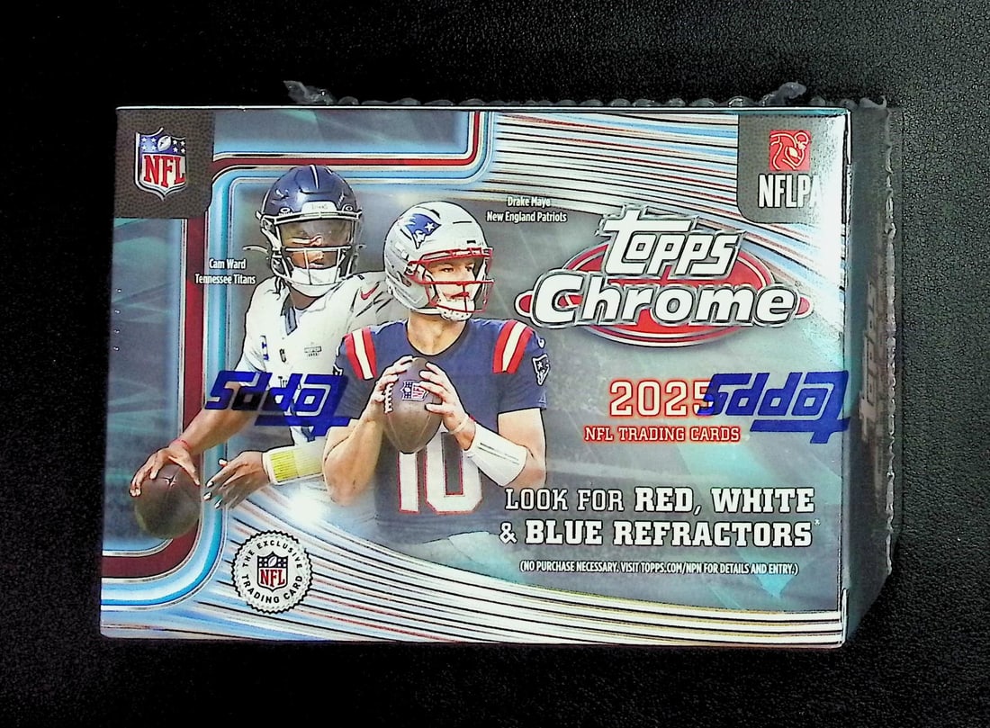 2025 Topps Chrome Football Blaster Box (1 of 1)