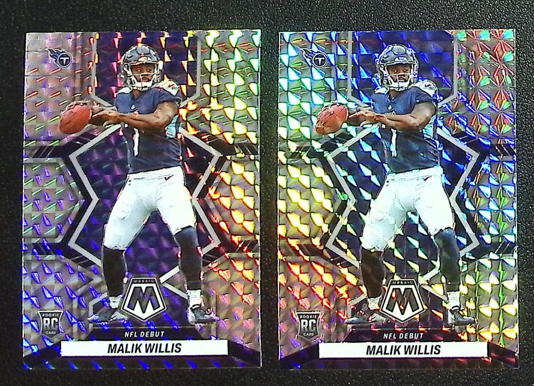 Lot of 2 Malik Willis Rookie Card Silver Mosaic Prizm 2022 Mosaic #272 (1 of 2)