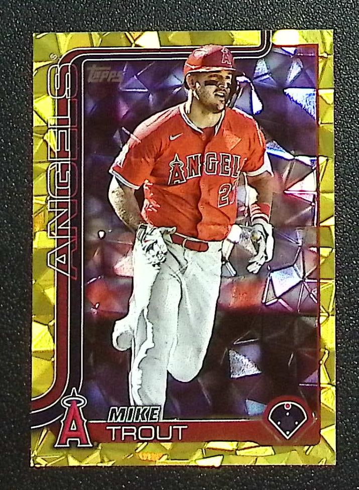 Mike Trout Gold Diamante /50 2025 Topps #200 Los Angeles Angels (1 of 2)