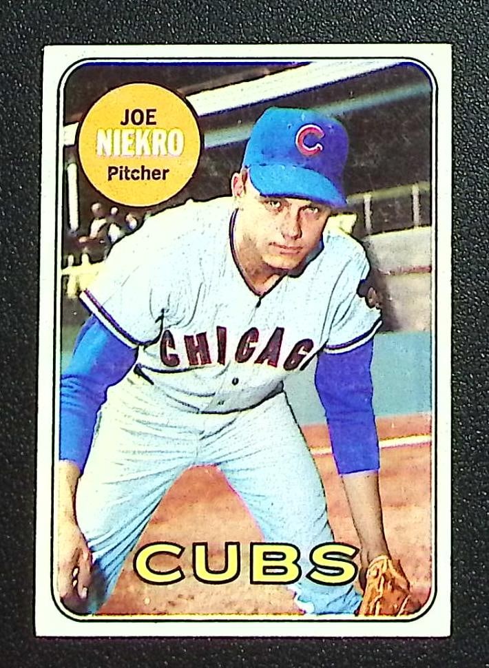 Joe Niekro 1969 Topps #43 Cubs Vintage Baseball Card: Topps Baseball MLB Trading & Sports Cards, Sports Cards for Sale Near Me, World Series & Hall of Fame Players Memorabilia, Refractors, X-Fractors, Numbered, SP, SSP, Valuable Auction Memorabilia Lots 