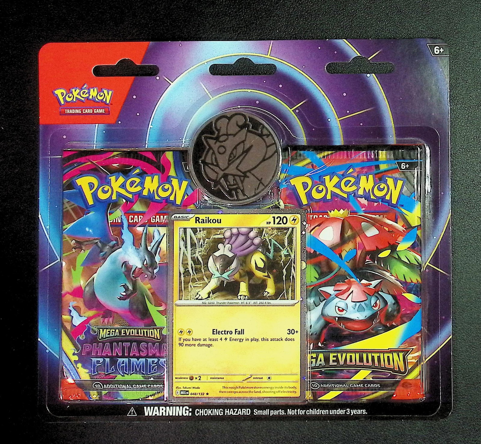 Pokemon Blister Booster Hanger: 1 - 2025 Pokemon Mega Evolutions & 1 - Phantasmal Flames: Pokemon Trading Card Game Cards, Charizard, Pikachu, Mewto, EX, Referse Holo, Holo Rare Cards, Secret Rare Cards, Full Art Cards, Evee, 3 Stars Ultra Rare Cards, Double Rare, Illustration Rare, Specia