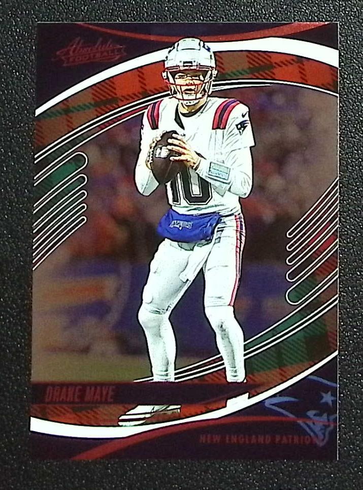 Drake Maye Red & Green Plaid 2025 Absolute #79 New England Patriots (1 of 2)