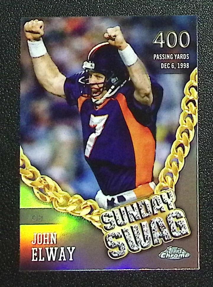 John Elway Sunday Swag Refractor 2024 Topps Chrome #SS-16 Denver Broncos: Topps Football NFL Trading Sports Cards, Sports Cards for Sale Near Me, Super Bowl & Hall of Fame Player Cards, Resurgence, Composite, SP, SSP, Valuable Auction Memorabilia Lots For Sale On Line