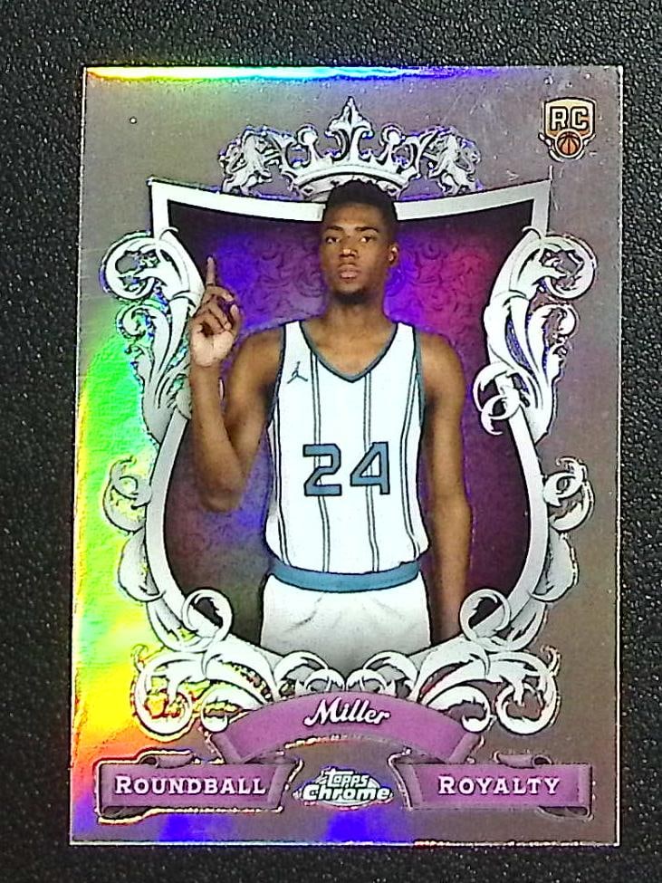 Brandon Miller Rookie Card Roundball Royalty 2023-24 Topps Chrome #RR-27 Hornets (1 of 2)