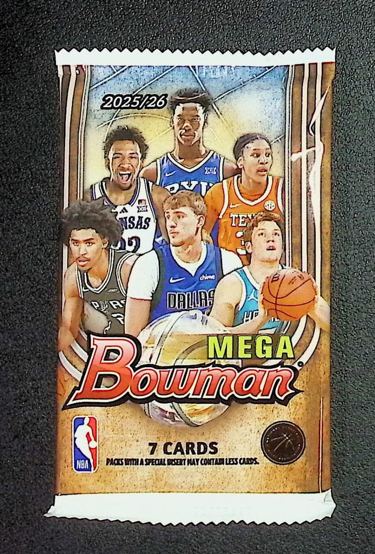 2025-26 Bowman Basketball Mega Box Pack - Cooper Flagg & Kon Knueppel Rookie Cards: Bowman Basketball NBA Trading & Sports Cards, Sports Cards for Sale Near Me, Champion and Hall of Fame Players, Auction Lots for Sale On Line
