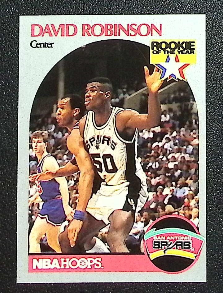David Robinson Rookie of the Year 1990-91 NBA Hoops #270 San Antonio Spurs: Panini Select, Prizm, Mosaic, Contenders, Revolution, Phoenix, NBA Hoops, Rookie NFL Sports Trading Cards, Silver, SP, SSP, Wave Prizms, Numbered Cards, Basketball sports Cards for Sale Near Me, NBA C
